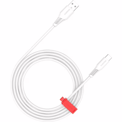 Дата кабель USB 2.0 AM to USB-C 1.2m 18W White Canyon (CNS-AC18SC12W)