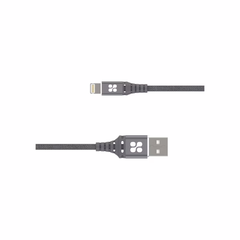 Дата кабель USB 2.0 AM to Lightning 1.2m grey Promate (nervelink-i.grey)