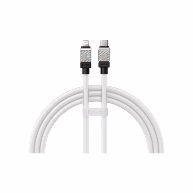 Дата кабель USB-C to Lightning 2.0m CoolPlay Fast Charging 20W white Baseus (CAKW000102)