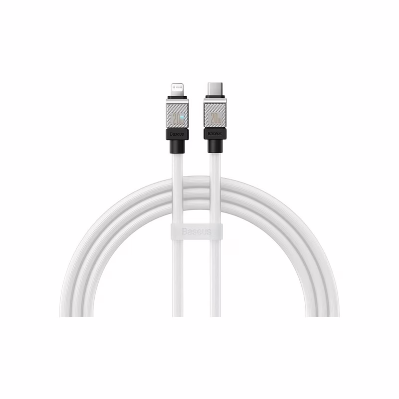 Дата кабель USB-C to Lightning 2.0m CoolPlay Fast Charging 20W white Baseus (CAKW000102)