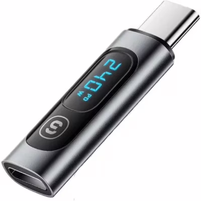 Переходник USB-C F to USB-C M digital display Essager (EZJTT-TX0G-P)