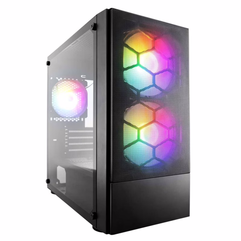 Корпус для ПК 1stPlayer X4-M-BK-2F1P-1F1