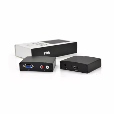 Конвертор VGA to HDMI+ Audio active black Voltronic (YT-AC-HDMI(in)/VGA(out)-B/14898)