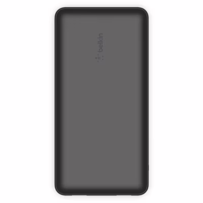 Батарея универсальная Belkin 20000mAh, USB-C, 2*USB-A, 3A, 6" USB-A to USB-C cable, Black (BPB012BTBK)