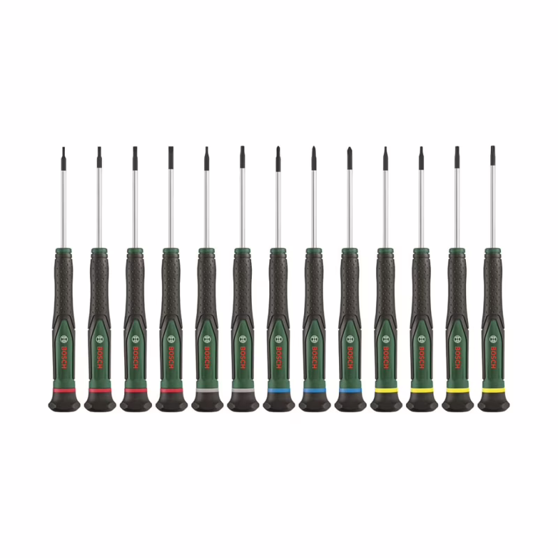 Набор отверток Bosch прецизионная 13шт, SL, PH, TX, HEX, сталь CrV (1.600.A02.Z9N)