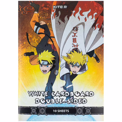 Белый картон Kite A4 Naruto 10 листов (NR24-254)
