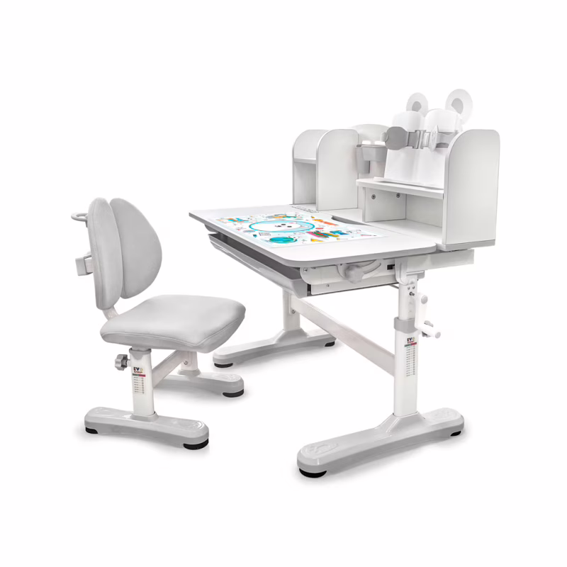 Парта со стулом Evo-kids Panda XL grey (BD-29 G)