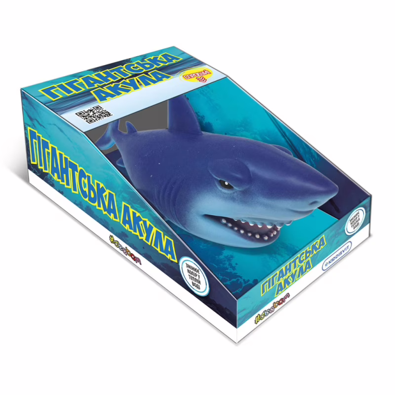 Антистресс #sbabam Стретч-игрушка в виде животного - Гигантская акула (синяя) (66/CN21-2)
