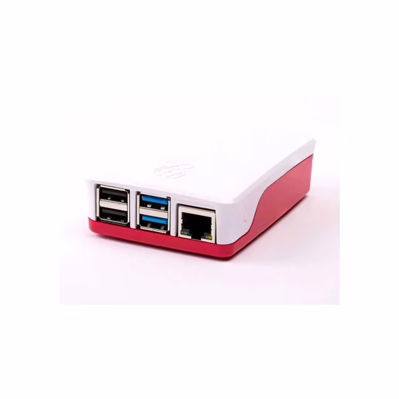 Корпус для Мікро ПК Raspberry Pi Корпус для Raspberry Pi 4 Model B, офіційний червоно-білий (KP4RW)