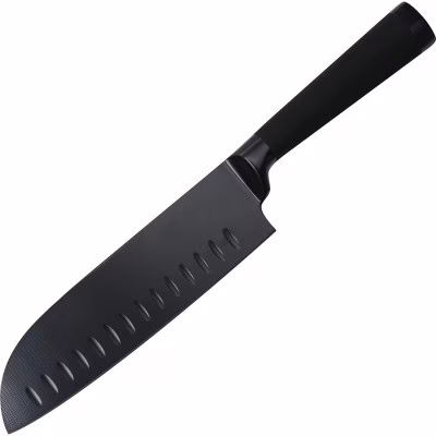 Кухонний ніж Bergner Black Blade Сантоку 17,5 см (BG-8776)