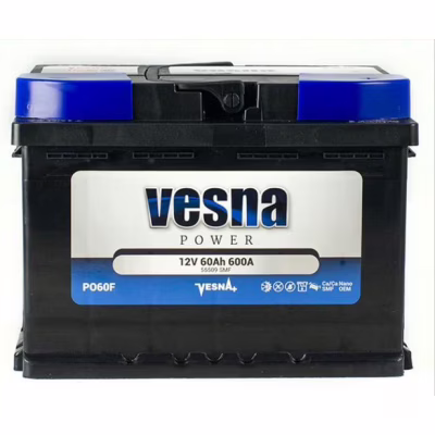 Акумулятор автомобільний Vesna 60 Ah/12V Power Euro (415 262)