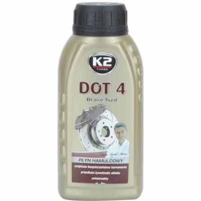 Тормозная жидкость K2 Turbo Brake Fluid DOT 4 0,25 л (T124)