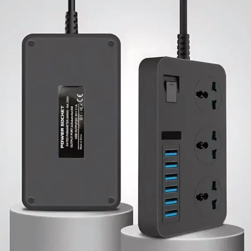 Подовжувач з USB-портами та розетками, CP02, 2 м 9922