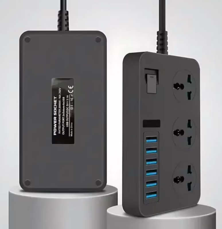Удлинитель с USB-портами и розетками, AR-CP02, 2м 9922