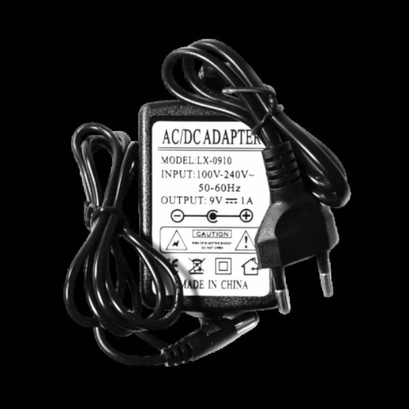 Блок питания 9V, 1A, 100–240V, 50/60Hz