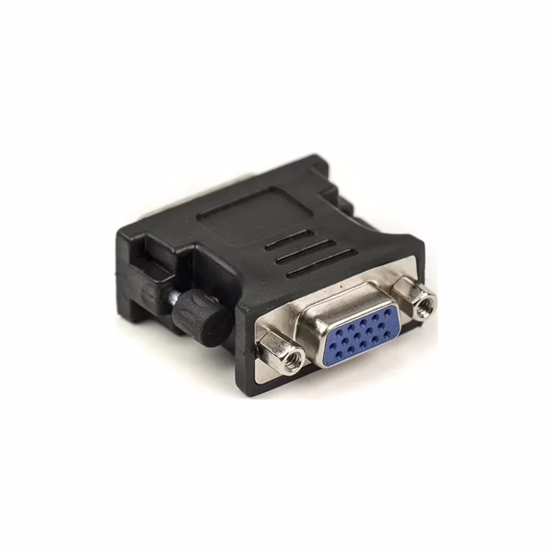 Переходник VGA to DVI-I (24+5 pin), черный PowerPlant (CA910892)