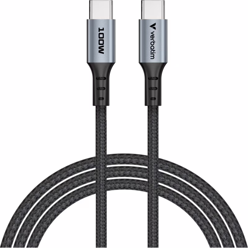 Дата кабель USB-C to USB-C 1.2m 100W black Verbatim (31846)