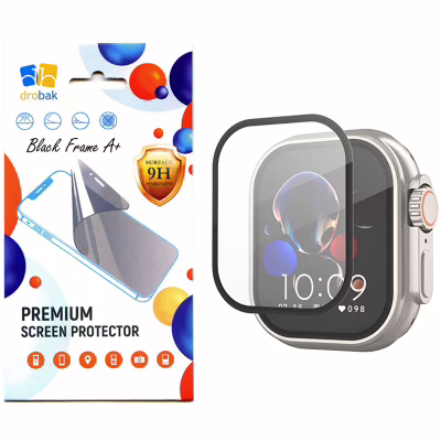 Скло захисне Drobak Apple Watch Ultra 2 49mm Black Frame A+ (323209)