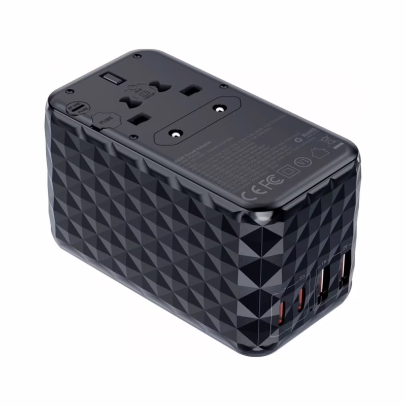 Зарядное устройство Choetech 4xUSB 100W PD (2хUSB-C+2хUSB-A) сharger diamond model black (PD6028-BK)