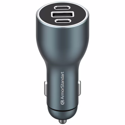 Зарядное устройство Armorstandart Resolute Power ASPP-21 120W 2xUSB-C, 1xUSB-A (ARM70026)