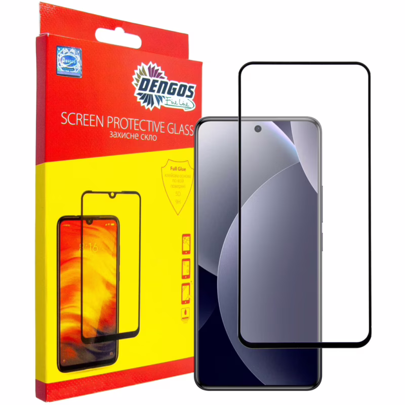 Стекло защитное Dengos Full Glue Xiaomi Redmi Note 15 Pro 5G Black (TGFG-427)