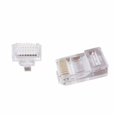 Коннектор RJ45 cat.5e UTP 8P8C (сквозное отв., позолоч. конт.) 100 шт Cablexpert (LC-PTU-01/100)