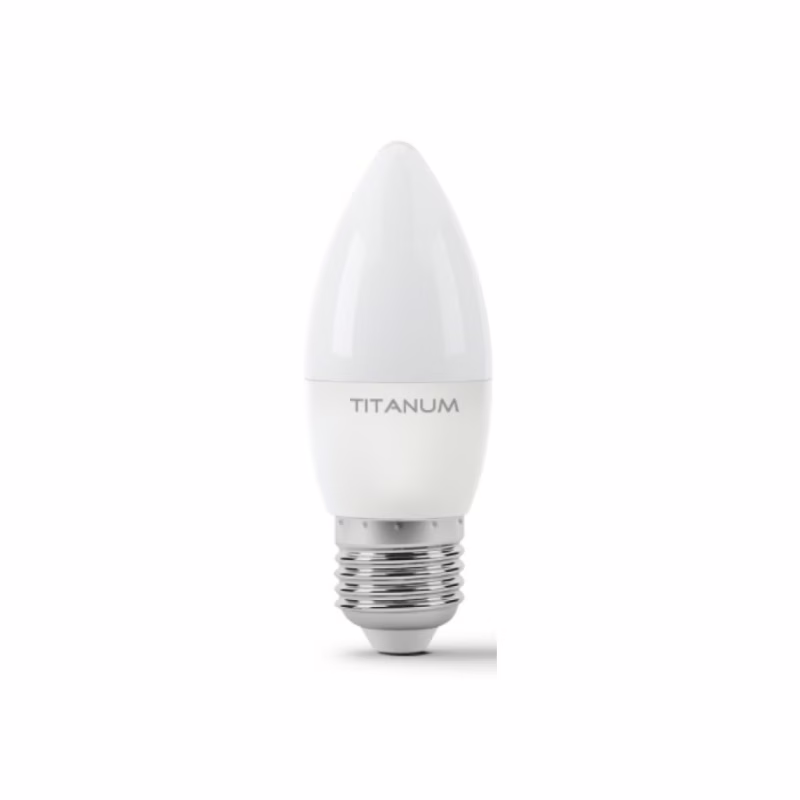 Лампочка TITANUM C37 6W E27 4100K 220V (TLС3706274)