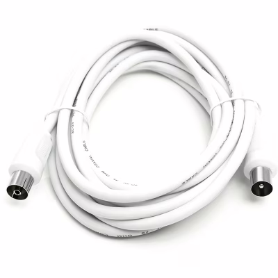 Кабель телевизионный AV 75 Ом, 3.0 м, white PowerPlant (CA911943)