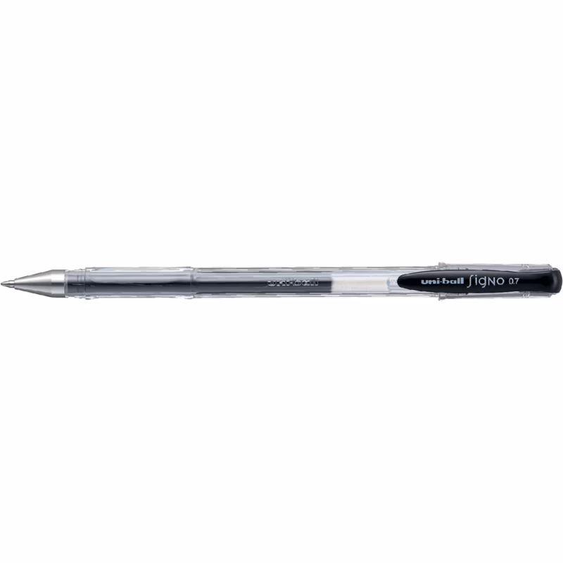 Ручка гелевая UNI Signo Fine 0,7 мм черный (UM-100.(07).Black)