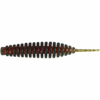 Силікон рибальський FishUP Tanta 1" 019 - Motor Oil/Red (12шт/уп) (1864.13.87)