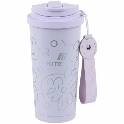 Термокружка Kite 550 мл, фіолетова (K25-1226-2)