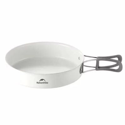 Сковорода туристическая Naturehike CNK2450CF013 17,5 см, алюміній, біла (6927595711026)