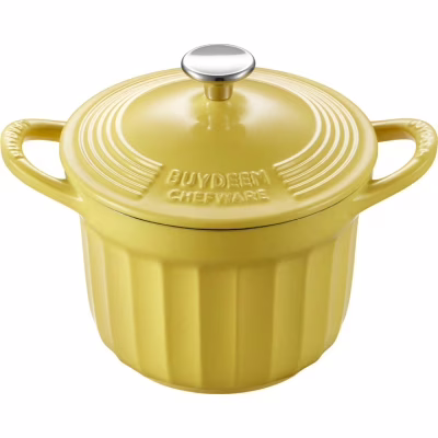 Гусятница Buydeem CP541 Mellow Yellow чавунна емальована 1.8 л (CP541-MY)
