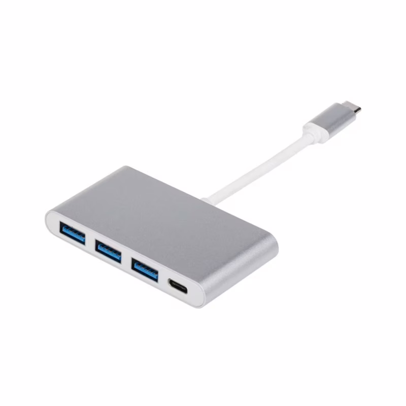Концентратор Atcom Type-C 3.1 to 3xUSB 3.0 + Type-C 10 cm (12808)