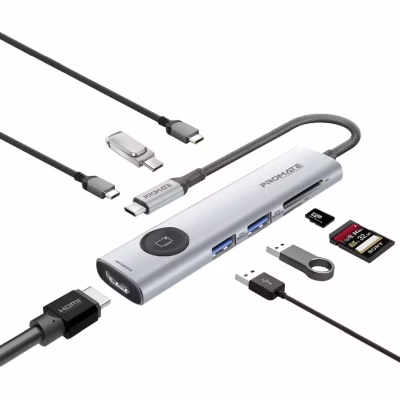 Концентратор Promate USB-C 9-in-1 Promate comandhub-lite (comandhub-lite)