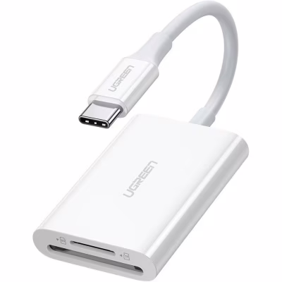 Зчитувач флеш-карт Ugreen USB-C 3.1 to TF/SD CM265 White (35506)