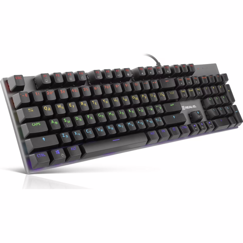 Клавиатура REAL-EL M 13 USB Grey (EL123100045)