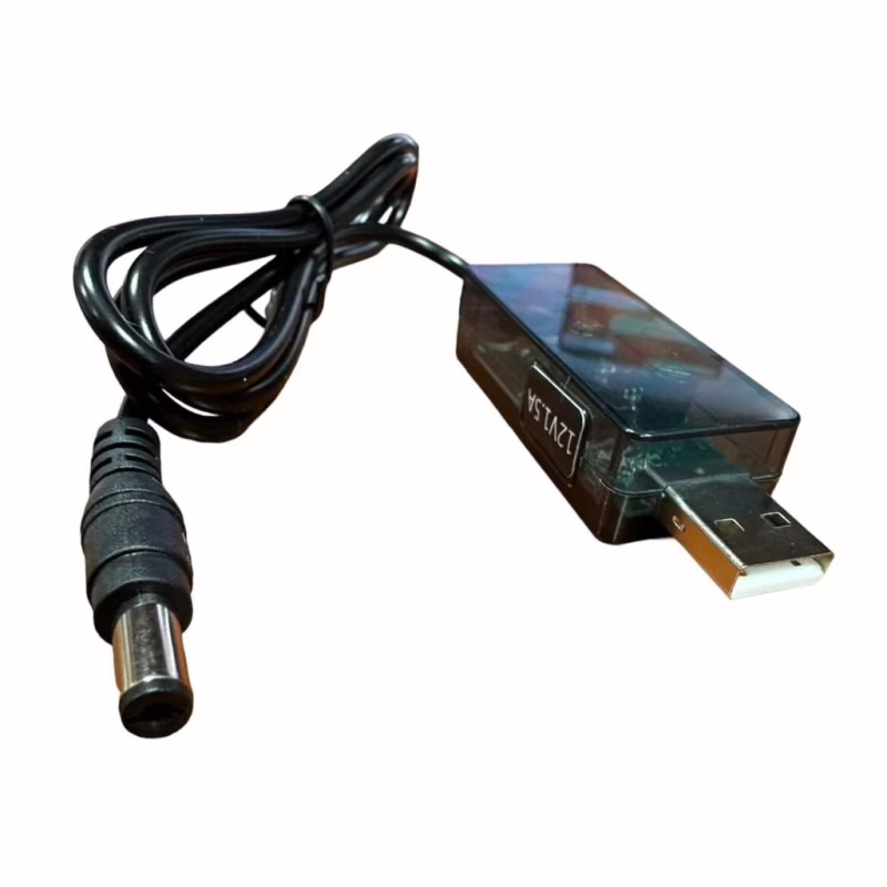Кабель живлення USB to DC 5.5x2.5mm 0.8m 12V 1.5A XoKo (DC-5-12-1,5A)