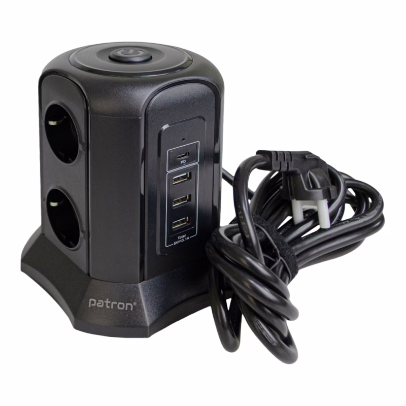 Сетевой фильтр питания Patron SP-1663-USBT (EXT-PN-SP-1663-USBT)
