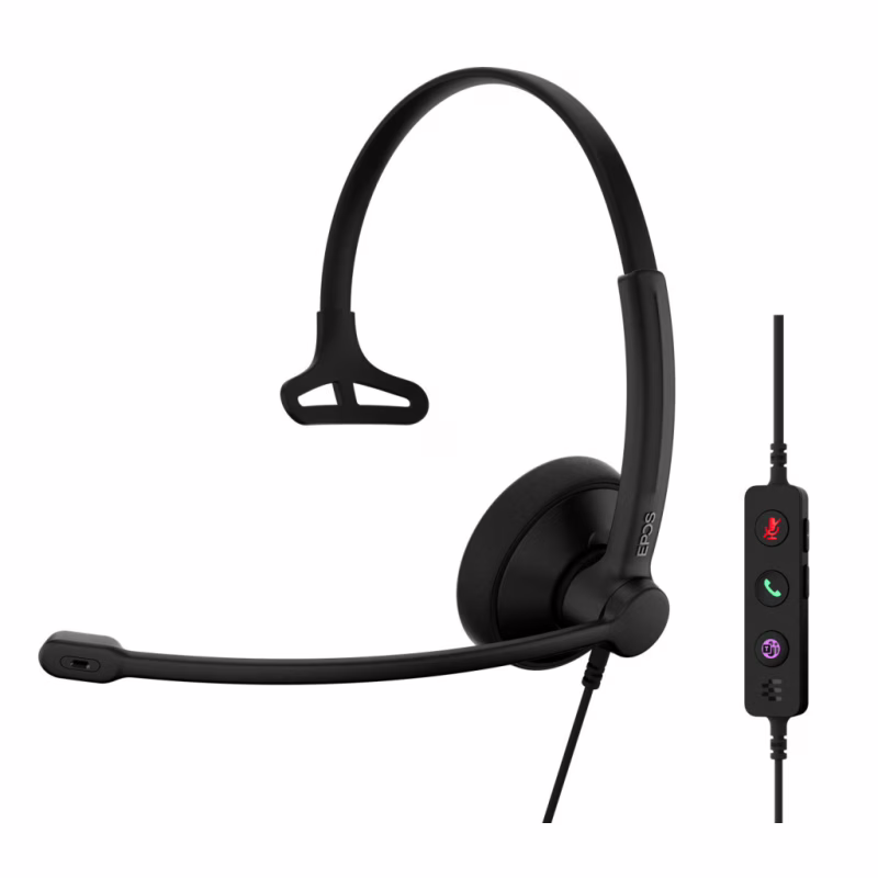 Наушники Epos Impact 100 MS Mono USB-C+A Black (1001419)