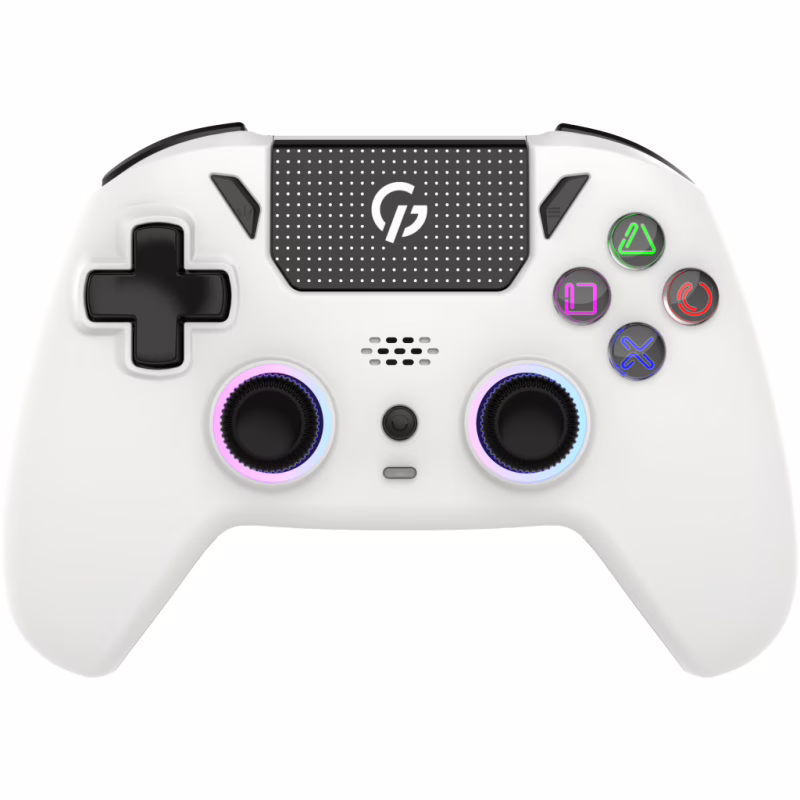 Геймпад GamePro GPS20W 2.4G/BT 5.1/USB (Switch/PC/PS/iOS/Android) RGB White (GPS20W)