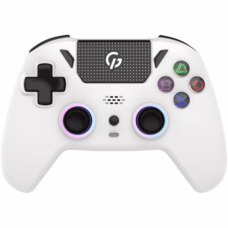 Геймпад GamePro GPS20W 2.4G/BT 5.1/USB (Switch/PC/PS/iOS/Android) RGB White (GPS20W)