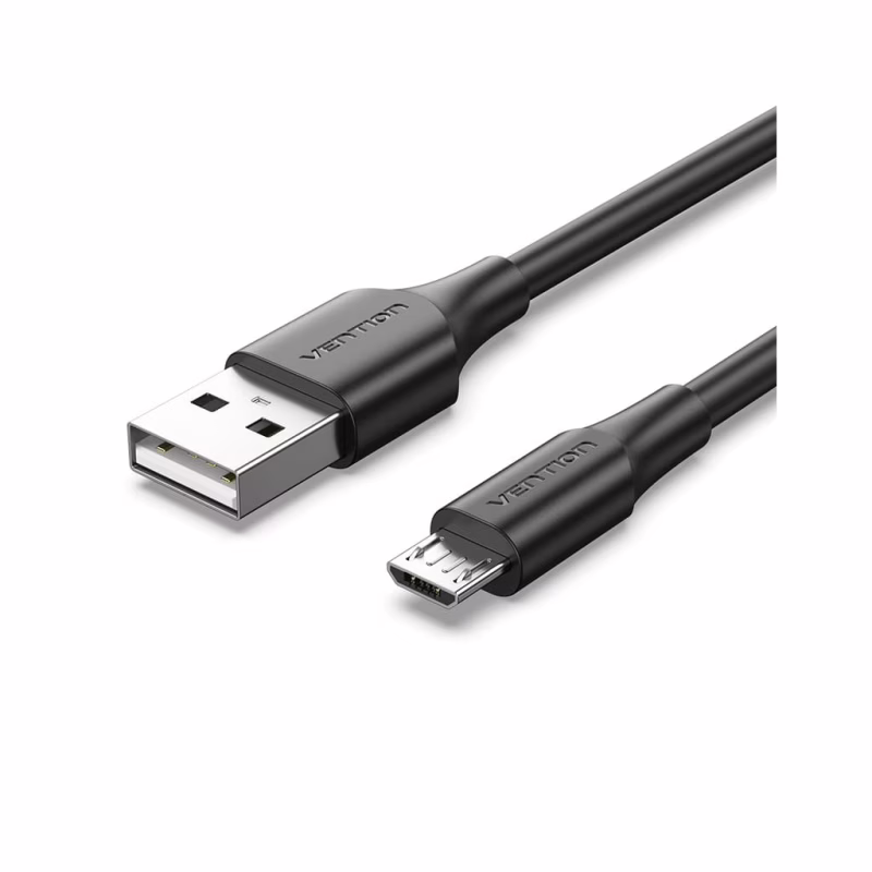 Дата кабель USB 2.0 AM to Micro 5P 1.0m 2A black Vention (CTIBF)