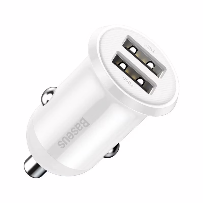 Зарядний пристрій Baseus 2xUSB 24W Grain Pro (CCALLP-02)