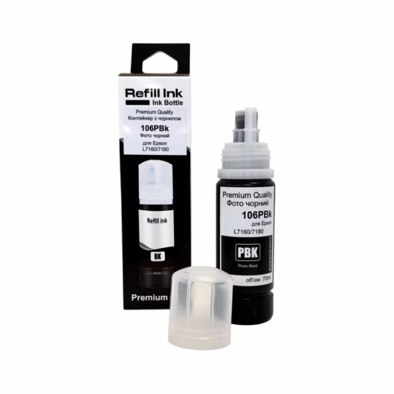 Чорнило Premium Quality Epson 106 70мл Photo Black C13T00R140 (70264893)