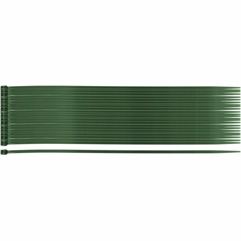 Стяжка Neo Tools 50шт, пластик, 2.5х200мм, зелена (15-977)