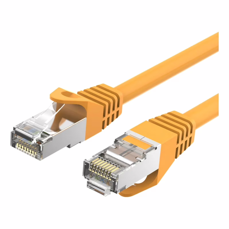 Патч-корд 10м, RJ-45 cat 6a S/FTP yellow Vention (VPC6SSTP-Y1000)