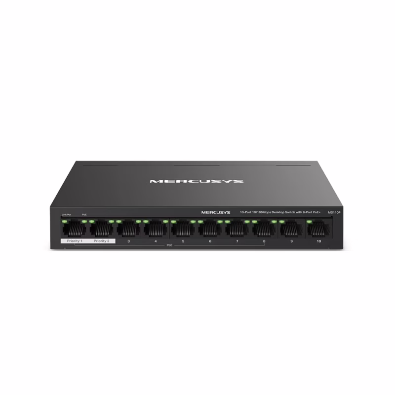 Комутатор мережевий Mercusys MS110P