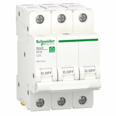 Автоматичний вимикач Schneider Electric RESI9 6kA 3P 25A C (R9F12325)