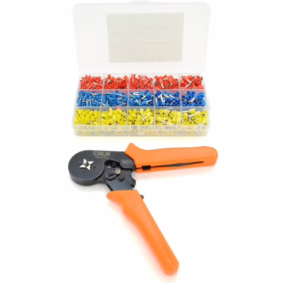 Зажим для клемм CINLINELE HCS8 6-4, orange + набор кабельных наконечников (HCS8 6-4+VE1020)